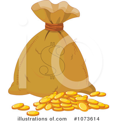 Royalty-Free (RF) Money Clipart Illustration by Pushkin - Stock Sample #1073614