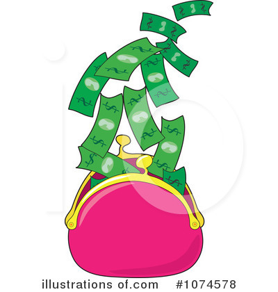 Royalty-Free (RF) Money Clipart Illustration by Maria Bell - Stock Sample #1074578