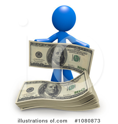 Royalty-Free (RF) Money Clipart Illustration by Leo Blanchette - Stock Sample #1080873