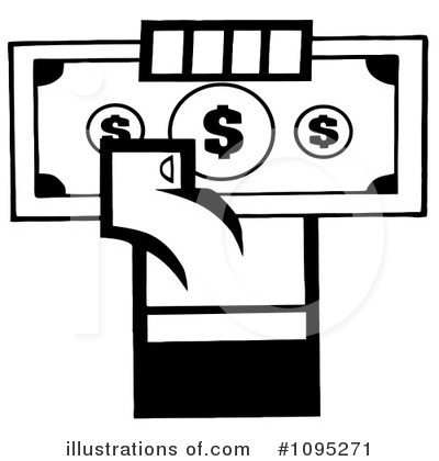 Royalty-Free (RF) Money Clipart Illustration by Hit Toon - Stock Sample #1095271