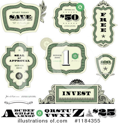 Royalty-Free (RF) Money Clipart Illustration by BestVector - Stock Sample #1184355