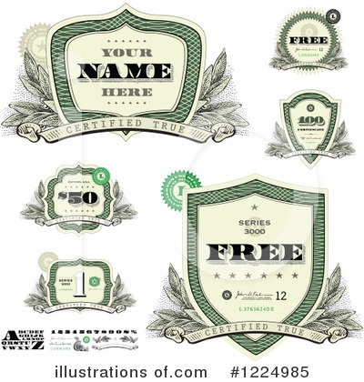 Royalty-Free (RF) Money Clipart Illustration by BestVector - Stock Sample #1224985