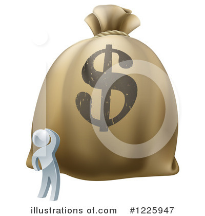 Money Sack Clipart #1225947 by AtStockIllustration