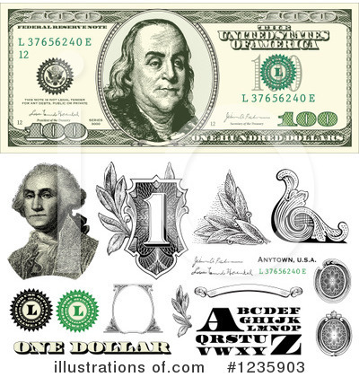 Royalty-Free (RF) Money Clipart Illustration by BestVector - Stock Sample #1235903