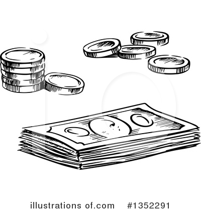 Royalty-Free (RF) Money Clipart Illustration by Vector Tradition SM - Stock Sample #1352291