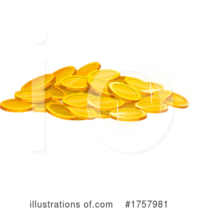 Coins Clipart #1757981 by Vector Tradition SM