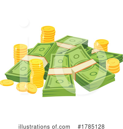Cash Clipart #1785128 by Vector Tradition SM