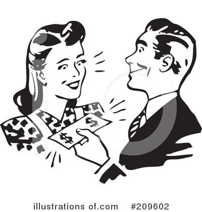 Royalty-Free (RF) Money Clipart Illustration by BestVector - Stock Sample #209602