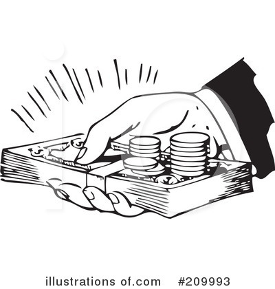 Royalty-Free (RF) Money Clipart Illustration by BestVector - Stock Sample #209993