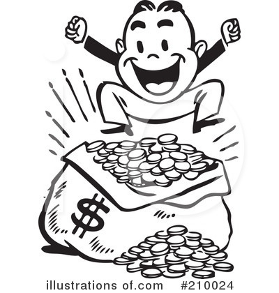 Royalty-Free (RF) Money Clipart Illustration by BestVector - Stock Sample #210024