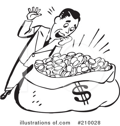 Royalty-Free (RF) Money Clipart Illustration by BestVector - Stock Sample #210028