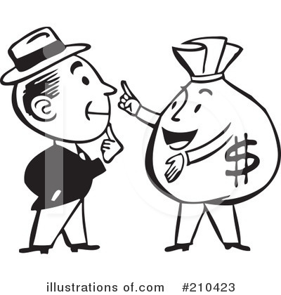 Royalty-Free (RF) Money Clipart Illustration by BestVector - Stock Sample #210423