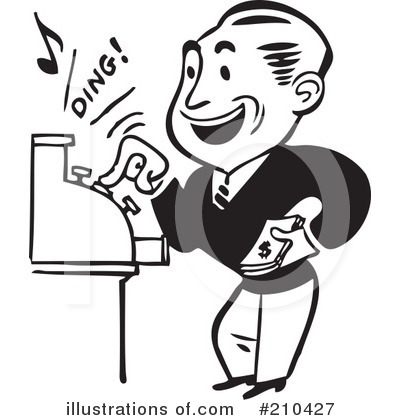 Royalty-Free (RF) Money Clipart Illustration by BestVector - Stock Sample #210427