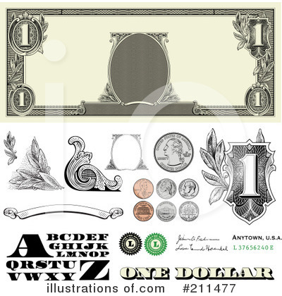 Money Elements Clipart #211477 by BestVector