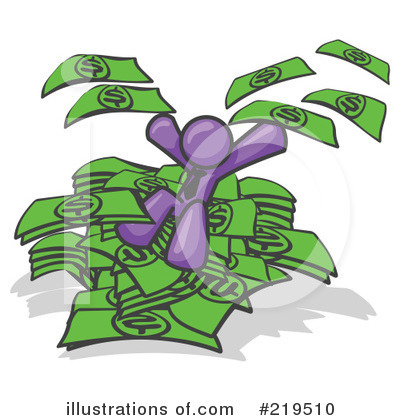 Royalty-Free (RF) Money Clipart Illustration by Leo Blanchette - Stock Sample #219510