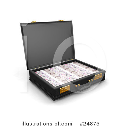 Royalty-Free (RF) Money Clipart Illustration by KJ Pargeter - Stock Sample #24875