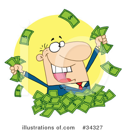 Royalty-Free (RF) Money Clipart Illustration by Hit Toon - Stock Sample #34327