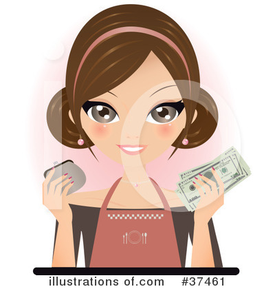 Royalty-Free (RF) Money Clipart Illustration by Melisende Vector - Stock Sample #37461