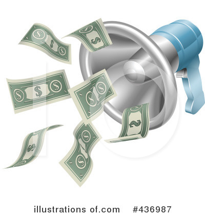Royalty-Free (RF) Money Clipart Illustration by AtStockIllustration - Stock Sample #436987