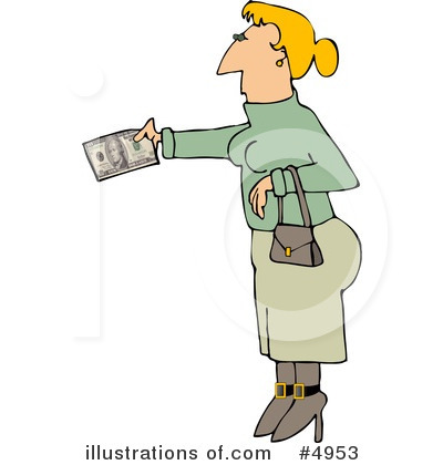 Royalty-Free (RF) Money Clipart Illustration by djart - Stock Sample #4953