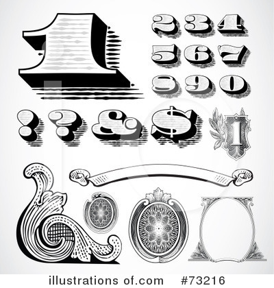 Royalty-Free (RF) Money Elements Clipart Illustration by BestVector - Stock Sample #73216