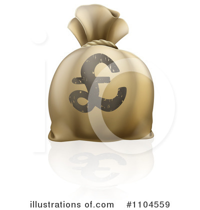Royalty-Free (RF) Money Sack Clipart Illustration by AtStockIllustration - Stock Sample #1104559