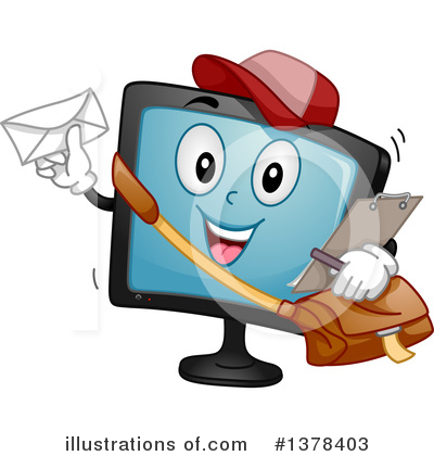 Royalty-Free (RF) Monitor Clipart Illustration by BNP Design Studio - Stock Sample #1378403
