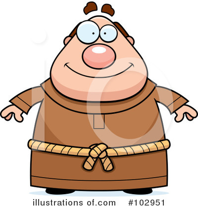 Royalty-Free (RF) Monk Clipart Illustration by Cory Thoman - Stock Sample #102951