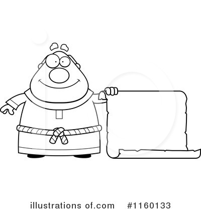 Royalty-Free (RF) Monk Clipart Illustration by Cory Thoman - Stock Sample #1160133