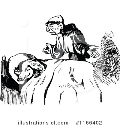 Royalty-Free (RF) Monk Clipart Illustration by Prawny Vintage - Stock Sample #1166402