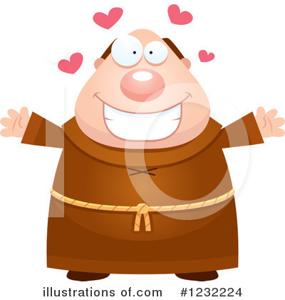 Royalty-Free (RF) Monk Clipart Illustration by Cory Thoman - Stock Sample #1232224