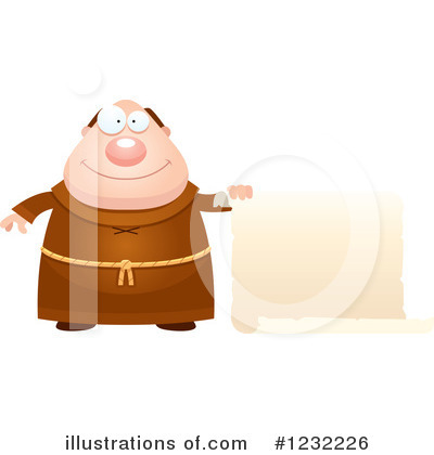 Royalty-Free (RF) Monk Clipart Illustration by Cory Thoman - Stock Sample #1232226