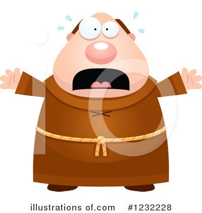 Royalty-Free (RF) Monk Clipart Illustration by Cory Thoman - Stock Sample #1232228