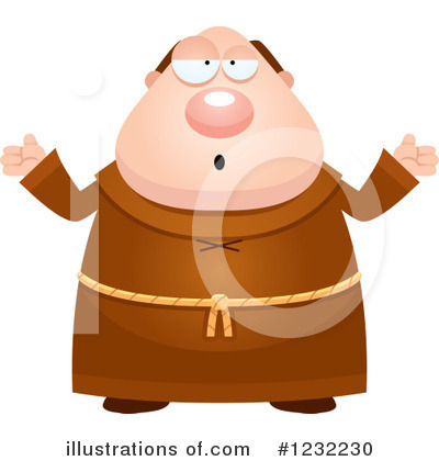 Royalty-Free (RF) Monk Clipart Illustration by Cory Thoman - Stock Sample #1232230
