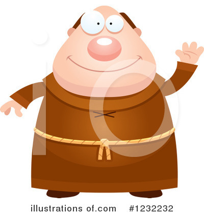 Royalty-Free (RF) Monk Clipart Illustration by Cory Thoman - Stock Sample #1232232