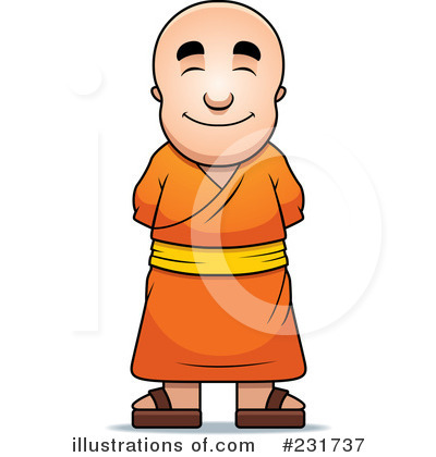 Royalty-Free (RF) Monk Clipart Illustration by Cory Thoman - Stock Sample #231737