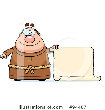 Royalty-Free (RF) Monk Clipart Illustration by Cory Thoman - Stock Sample #94487