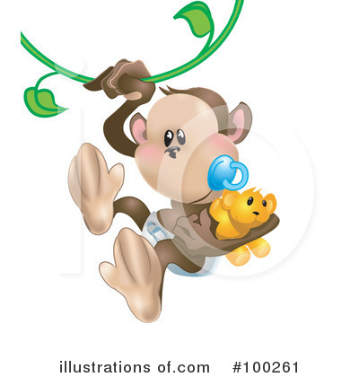 Chimpanzee Clipart #100261 by AtStockIllustration