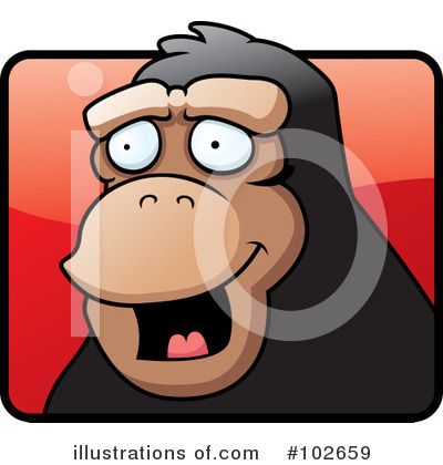 Royalty-Free (RF) Monkey Clipart Illustration by Cory Thoman - Stock Sample #102659
