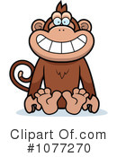 Monkey Clipart #1077270 by Cory Thoman