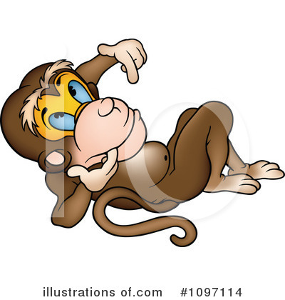 Royalty-Free (RF) Monkey Clipart Illustration by dero - Stock Sample #1097114