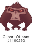 Monkey Clipart #1100292 by John Schwegel