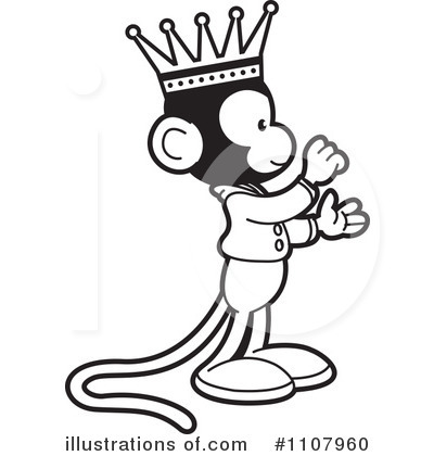 Royalty-Free (RF) Monkey Clipart Illustration by Lal Perera - Stock Sample #1107960