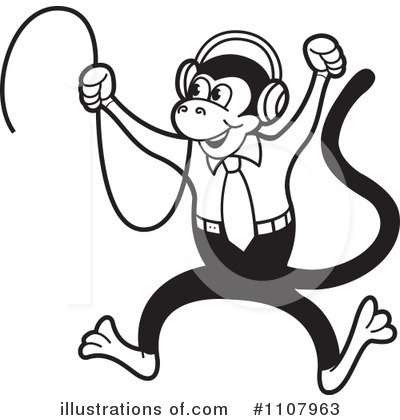 Monkey Clipart #1107963 by Lal Perera