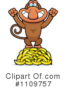 Monkey Clipart #1109757 by Cory Thoman