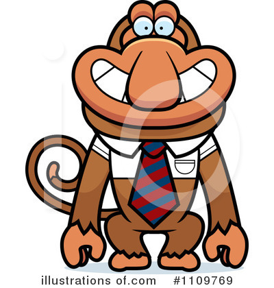 Royalty-Free (RF) Monkey Clipart Illustration by Cory Thoman - Stock Sample #1109769
