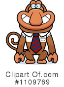 Monkey Clipart #1109769 by Cory Thoman
