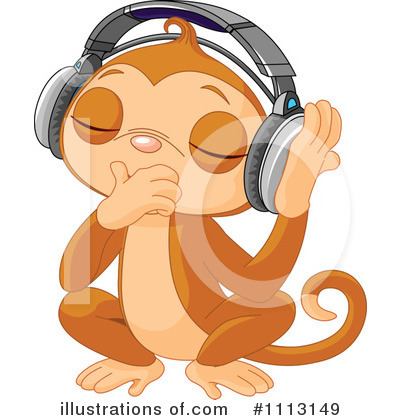 Royalty-Free (RF) Monkey Clipart Illustration by Pushkin - Stock Sample #1113149