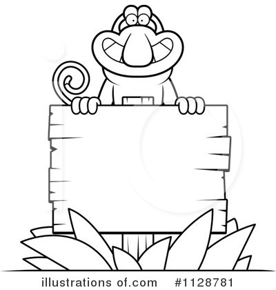 Royalty-Free (RF) Monkey Clipart Illustration by Cory Thoman - Stock Sample #1128781