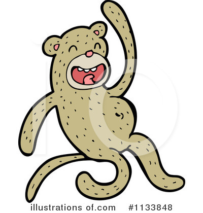 Royalty-Free (RF) Monkey Clipart Illustration by lineartestpilot - Stock Sample #1133848